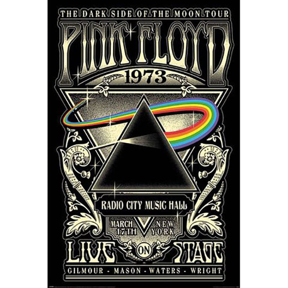 Pink Floyd - Live 1973 Poster