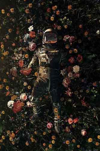 Astronaut - Nicebleed Garden Delights Poster