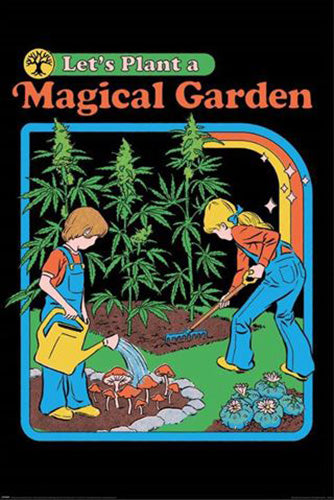 Steven Rhodes - Let's Plant a Magical Garden Poster