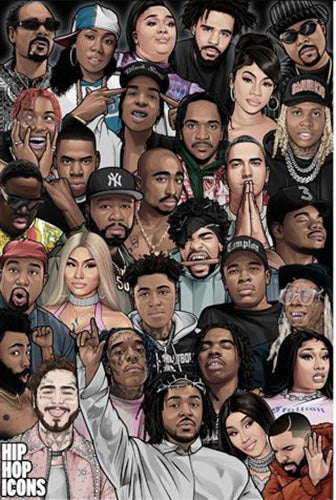 Hip Hop - Icons Poster