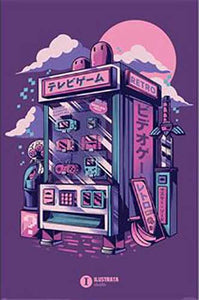 Ilustrata - Retro Vending Machine Poster