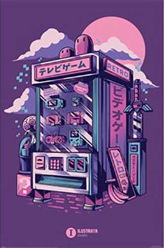 Ilustrata - Retro Vending Machine Poster