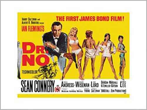 James Bond - Dr No: Yellow 60 x 80cm Art Print