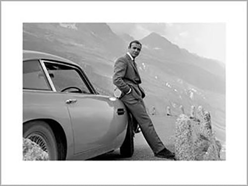 James Bond - Connery & Aston Martin 60 x 80cm Art Print