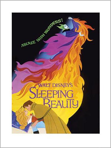 Disney - Sleeping Beauty Ablaze 60 x 80cm Art Print