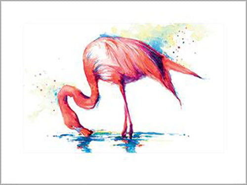 Sarah Stokes - Tranquility (Flamingo) 60 x 80cm Art Print