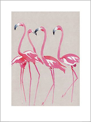 Summer Thornton - Elegant Flamingos 60 x 80cm Art Print