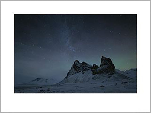 David Clapp - Starry Night, Eystrahorn Mountains, Iceland 60 x 80cm Art Print