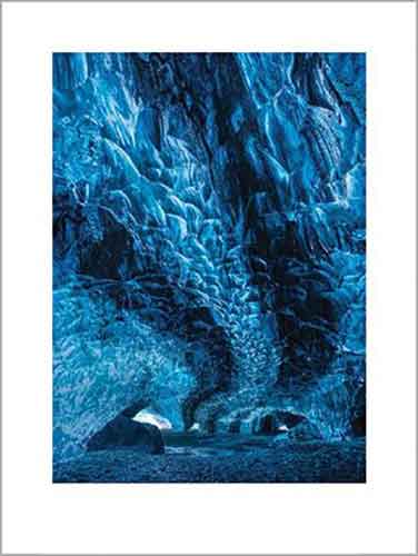 David Clapp - Ice Cave, Vatnajokull Glacier, Iceland 60 x 80cm Art Print