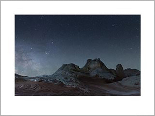 David Clapp - The Milky Way Over White Pocker, Ari 60 x 80cm Art Print