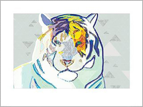 Turnowsky - The Tiger In Winter 60 x 80cm Art Print
