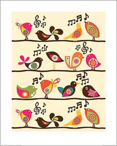 Valentina Ramos - Singing Birds 40 x 50cm Art Print