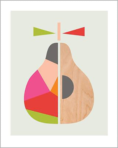 Little Design Haus - Geometric Pear 40 x 50cm Art Print