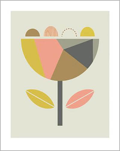 Little Design Haus - Scandi Flower 40 x 50cm Art Print