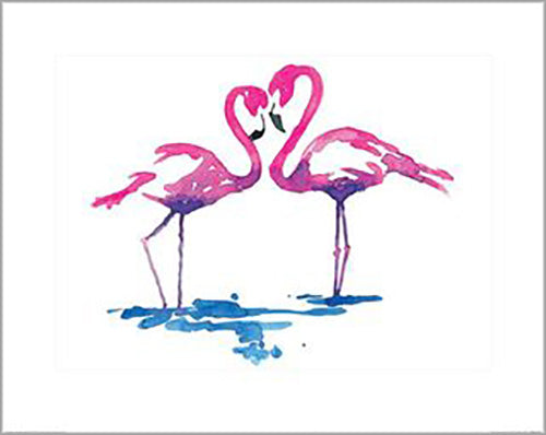 Sarah Stokes - Flamingo Study 40 x 50cm Art Print