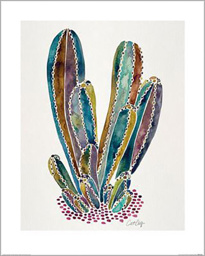 Cat Coquillette - Cactus Cluster 40 x 50cm Art Print