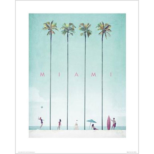 Henry Rivers - Miami 40 x 50cm Art Print