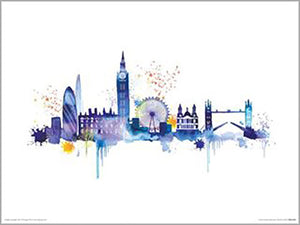 Summer Thornton - London Skyline 40 x 50cm Art Print