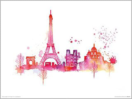 Summer Thornton - Paris Skyline 40 x 50cm Art Print