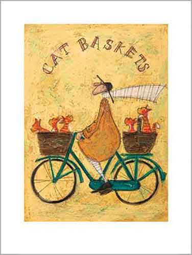 Sam Toft - Cat Baskets 30 x 40cm Art Print