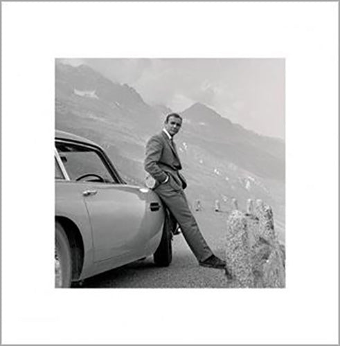 James Bond - Connery & Aston Martin 40 x 40cm Art Print
