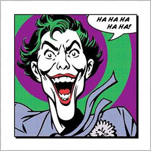 DC Comics - Joker - Ha Ha Ha 40 x 40cm Art Print