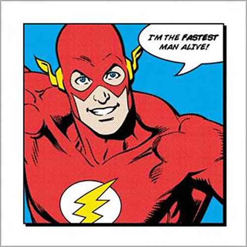 DC Comics - Flash Fastest Man Alive 40 x 40cm Art Print