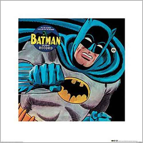 DC Comics - Batman 45 rpm Record 40 x 40cm Art Print