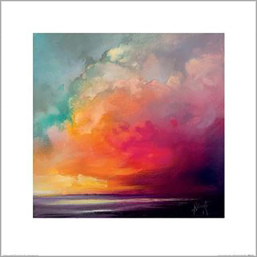 Scott Naismith - Sunset Cumulus Study 1 60 x 60cm Art Print