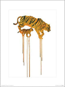 Oliver Flores - Tigers 60 x 80cm Art Print