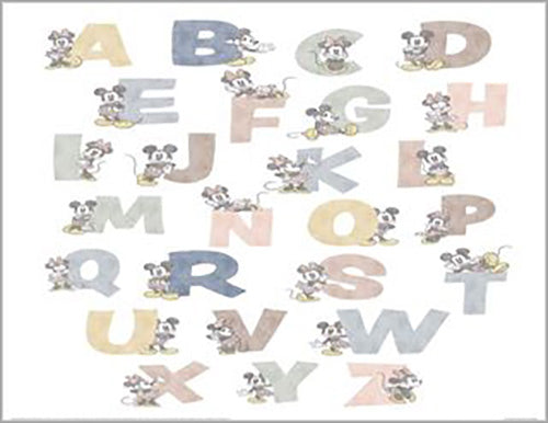 Mickey Mouse A-Z 60 x 80cm Art Print