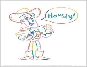 Toy Story - Howdy (Woody) 30 x 40cm Art Print