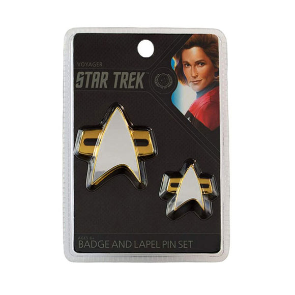 Star Trek: Voyager - Voyager Communicator Badge & Pin Set