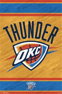 NBA: Oklahoma City Thunder - Logo 2014 Poster