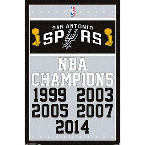 NBA: San Antonio Spurs - Champions 2017 Poster