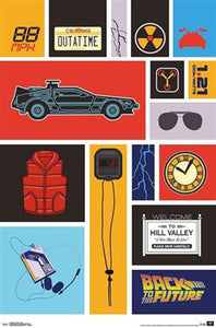 Back To The Future - Grid Poster