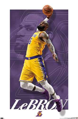 NBA: LA Lakers - Le Bron James 21 Poster