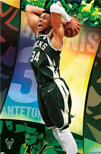 NBA: Milwaukee Bucks - Giannis Antetokounmpo 21 Poster