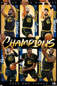 NBA: Golden State Warriors - 2022 Commemorative Finals Champion Poster