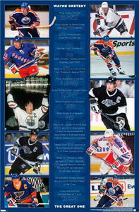 NHL: Wayne Gretzky Stats Poster