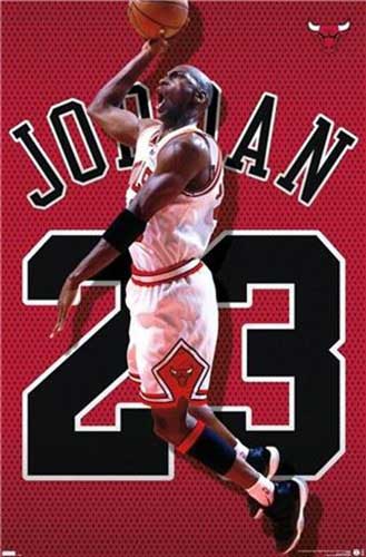 Michael Jordan - Bulls Jersey Poster