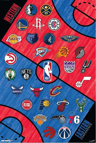 NBA - League logos 22 Poster