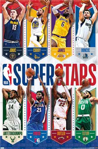 NBA Superstars 2022 Poster