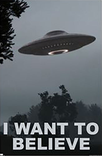 I Want To Believe - Space Ship Poster