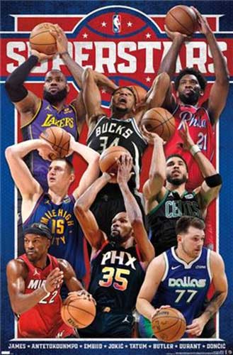 NBA League - Superstars 23 Poster
