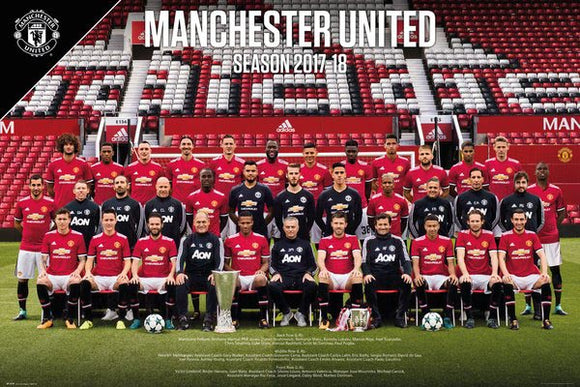 Soccer: Manchester United - Team 17/18 Poster