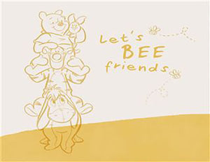 Winnie the Pooh - Let's Be Friends 30 x 40cm Art Print