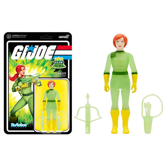 G.I. Joe - Scarlett Glow Patrol Glow-in-the-Dark ReAction 3.75