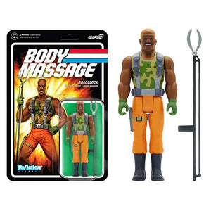 G.I. Joe - Roadblock Body Massage PSA ReAction 3.75" Action Figure