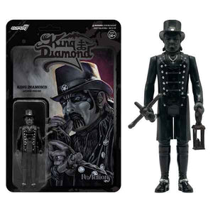 King Diamond - King Diamond Top Hat None More Black Series ReAction 3.75" Action Figure